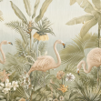3D Flamingo Eden, Sepia, Photowall