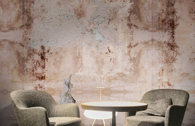 Fresco Antique wall mural - elegant vintage design