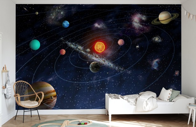 3D Wallpaper Solar System, Photowall