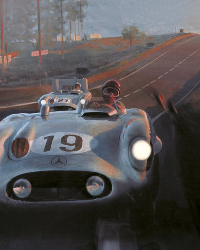 Tapet Le Mans Racing - Imagine cu o mașină de curse clasică pe un circuit de curse