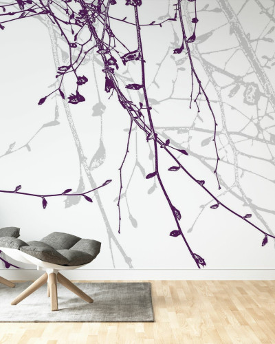 Fototapet Photowall PHW-E19528. Conține culorile: Violet, Violet-Mov, Roșu, Roșu Lila, Alb, Alb Semnal, Violet, Violet Pastel, Verde, Verde Pastel