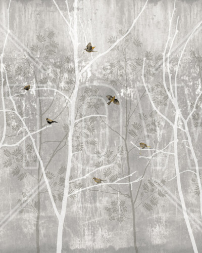 Fototapet Photowall PHW-E20772. Conține culorile: Gri, Telegri 4, Galben, Galben Ocru, Gri, Gri Khaki, Verde, Verde-Maro, Gri, Gri Ciment