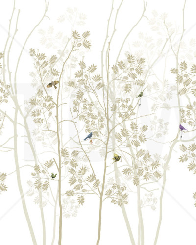 Fototapet Photowall PHW-E20775. Conține culorile: Alb, Alb-Gri, Violet, Violet Erica, Violet, Violet Semnal, Portocaliu, Portocaliu Perlă, Bej, Bej Verzui
