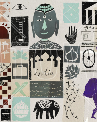 Tapet modern cu design abstract