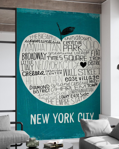 Big Apple cu zonele celebre din New York
