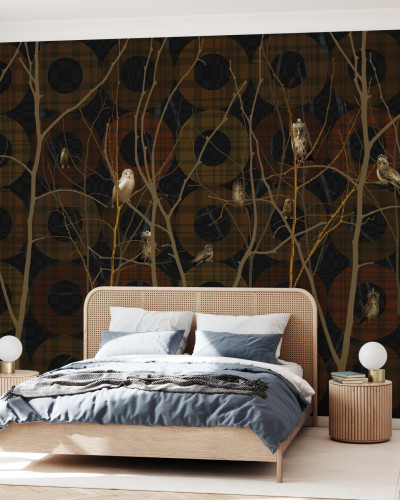 Fototapet Photowall PHW-E21770. Conține culorile: Maro, Maro Sepia, Maro, Maro-Verde, Galben, Galben Lămâie, Albastru, Albastru Noapte, Verde, Verde Sticlă