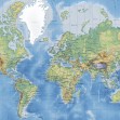 World Map Detailed, Photowall