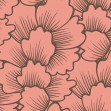 Mostly Coral Brown on Pink, Photowall