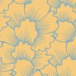 Mostly Coral Blue on Yellow, Photowall