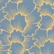 Mostly Coral Yellow on Blue, Photowall