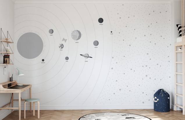 Planets and Stars - Photowall for Children