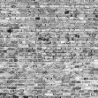 Stockholm Brick Wall, Black and White, Photowall