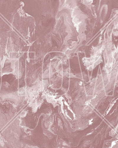 Tapet cu marmura roz Brume, Old Blush, cu stropi albi. Design modern perfect pentru living sau dormitor.