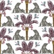 The Iguana Dream, Aubergine and Candy, Photowall