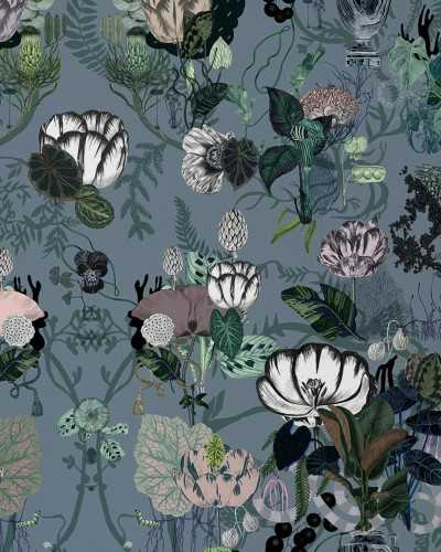 Tapet floral Oh the Tulips, cu flori delicate in tonuri pastelate