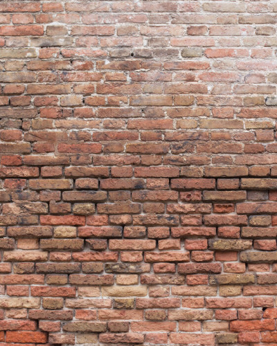 Fototapet Dilapidated Brick Wall, perete de cărămidă roșie, stil industrial, vintage, decor interior
