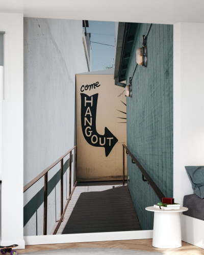 Wallpaper urban cu un mesaj cool si un design minimalist. Come Hangout