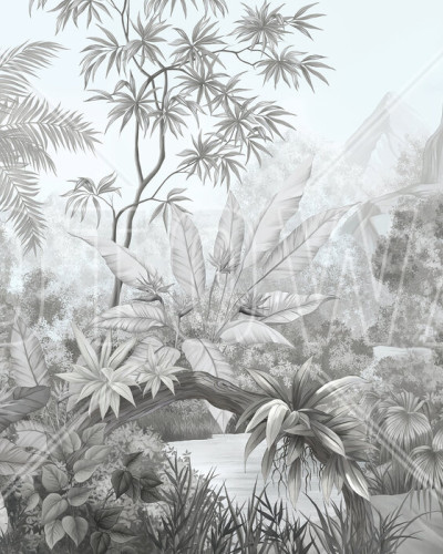 Tapet cu design tropical - 