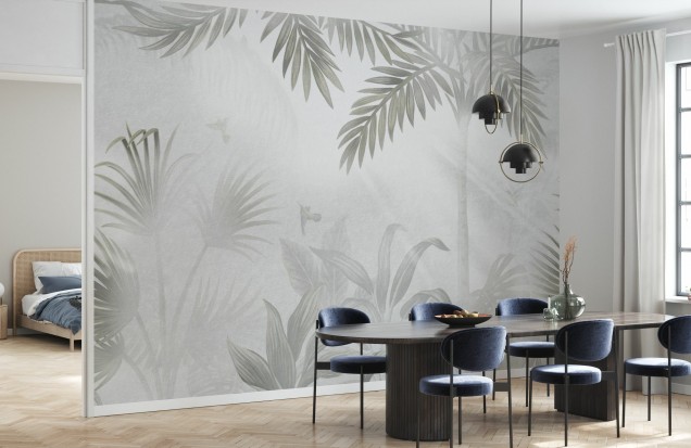 Foggy Jungle, Bleached, Photowall Wallpaper