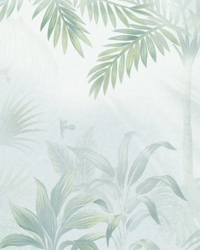 Foggy Jungle, Leafy, Photowall