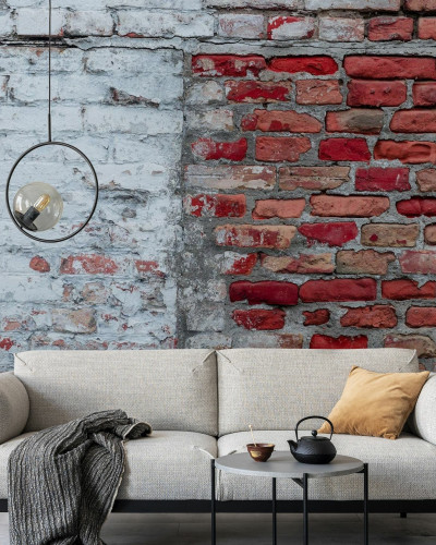 Tapet foto Brick Wall cu aspect de cărămidă roșie