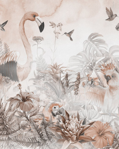 Giant Flamingo, Peach, Photowall