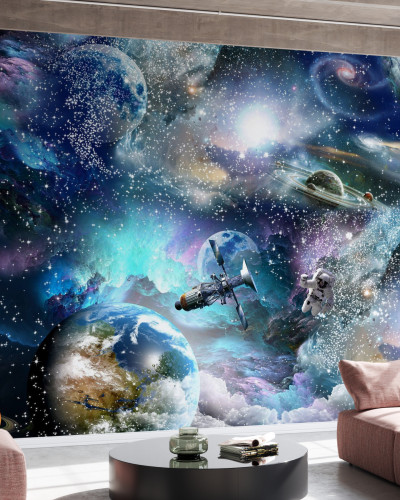 Space Essay tapet perete cu design cosmic
