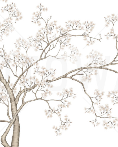 Tapet Le Arbre cu un design minimalist și elegant, perfect pentru a crea o atmosferă relaxantă în orice încăpere.