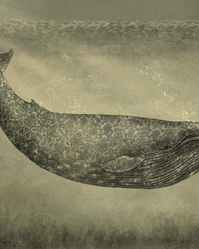 Tapet cu balena Damask Whale