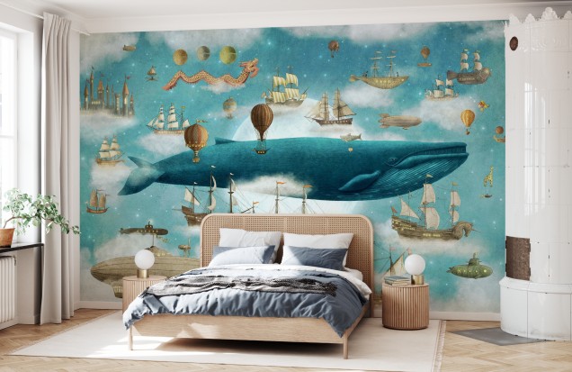 Ocean Meets Sky Cover Photowall Wallpaper