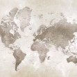 World Map, Sepia, Photowall