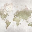 World Map, Smoky, Photowall