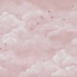 Tender Clouds with Swallows, Pink, Photowall
