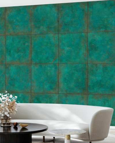 Tapet Copper Plates, Dark, cu design industrial
