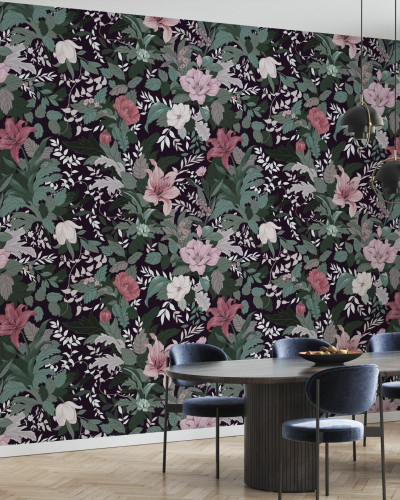 Allure, Twilight Garden, Photowall - Tapet floral modern