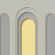 Arch Adornment, Gray Yellow, Photowall