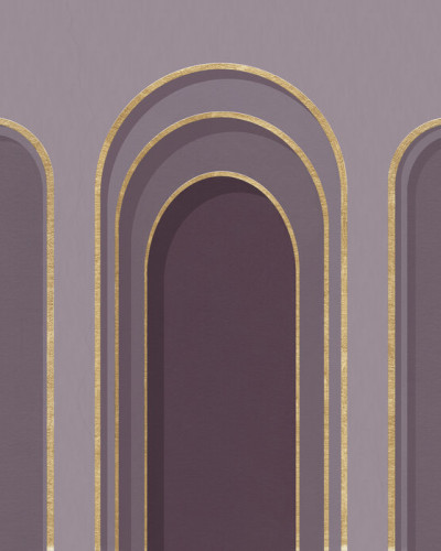 Arch Adornment, Violet, Photowall