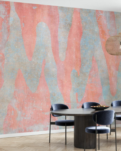 Tapet Aracio cu design abstract, in culori pastelate, perfect pentru living, dormitor sau dining