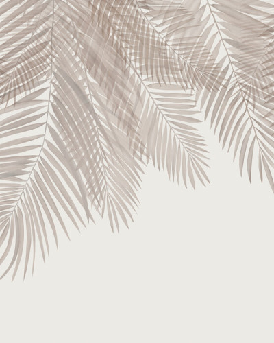 Hanging Palm Leaves, Sepia, Photowall