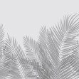 Swaying Palm Leaves - Gray, Photowall