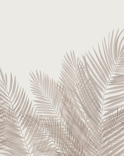 Swaying Palm Leaves - Sepia, Photowall