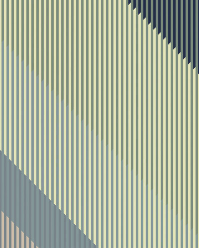 Wallpaper cu dungi verticale subtile, în culori reci, perfect pentru un living, dormitor sau hol.