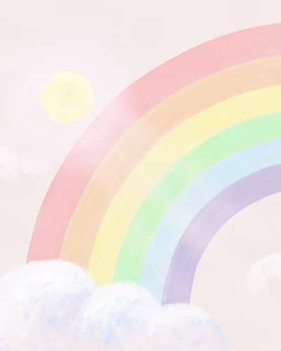 Fototapet Sparkling Rainbow III