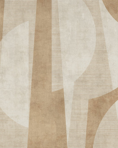 Tapet cu design abstract în nuanțe de ruginiu, Ipanema Beach, Rust