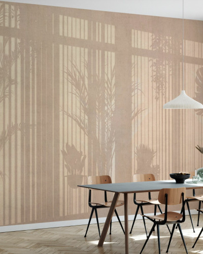 Tapet cu design minimalist, Sunny Window, Beige