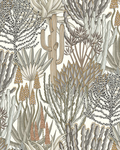Tapet cu design de cactuși Euphorbia Forest