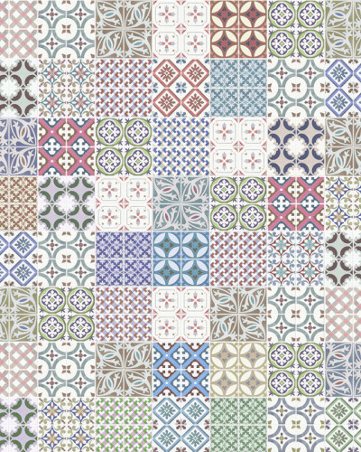 Tapet cu modele marocane - Moroccan Tiles II