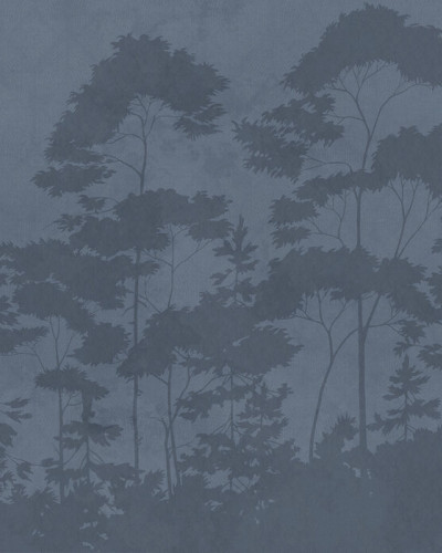 Scandinavian Woodland - Navy Blue, Photowall