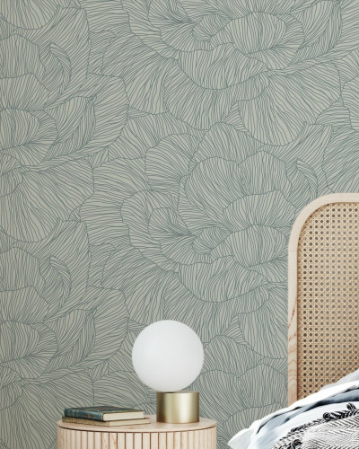 Fototapet cu flori delicate Rose, Winter Spruce, design modern