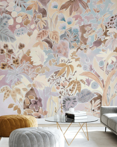 Tapet cu design floral minimalist Eve's Foliage